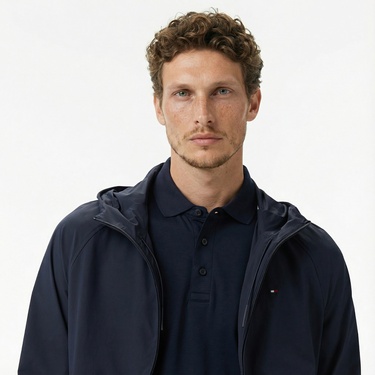  Tommy Hilfiger Essentials Tech Plus Erkek Lacivert Ceket