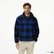 Tommy Hilfiger Teddy Fleece Check Pull Over Erkek Mavi Sweatshirt