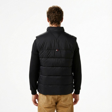  Tommy Hilfiger New Mid Weight Erkek Siyah Yelek