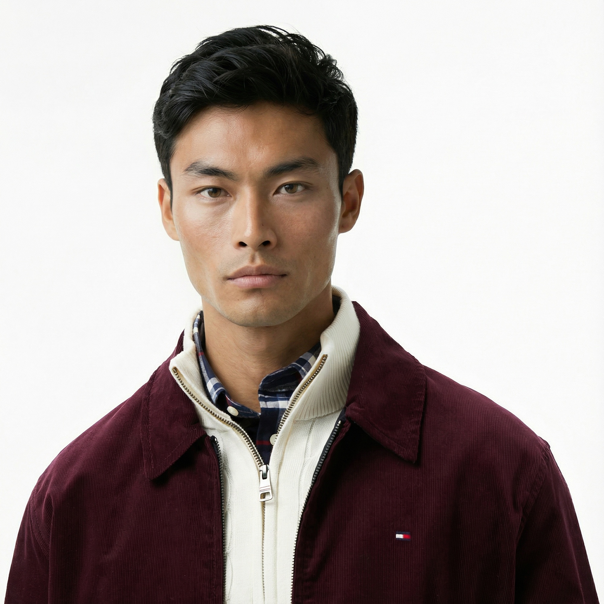 Tommy Hilfiger Reversible Ivy Erkek Bordo Ceket