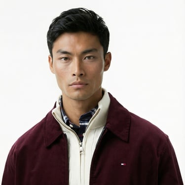  Tommy Hilfiger Reversible Ivy Erkek Bordo Ceket