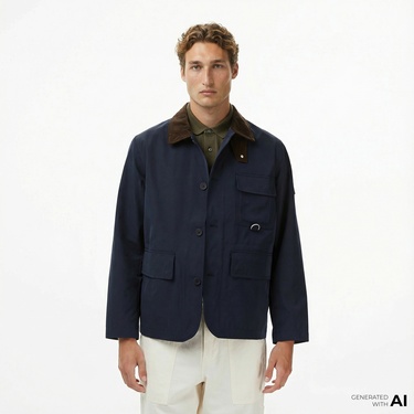  Tommy Hilfiger Wet Weather Barn Erkek Lacivert Ceket