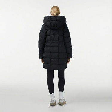  Calvin Klein Shine Wrap Puffer Kadın Siyah Mont