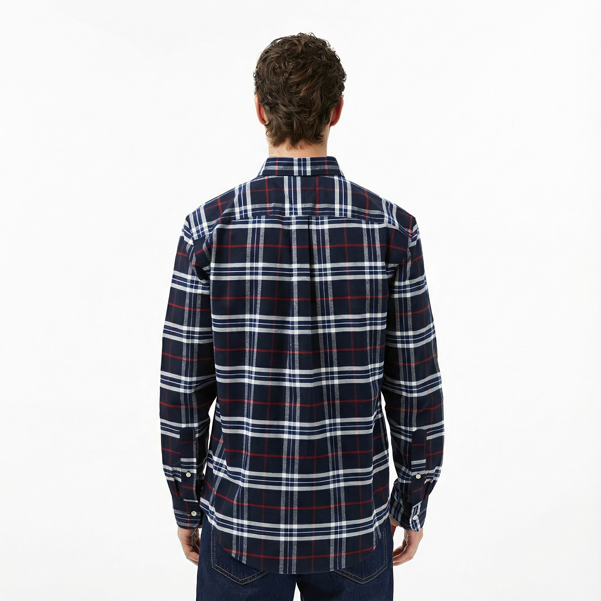 Tommy Hilfiger Brushed Oxford Erkek Mavi Gömlek