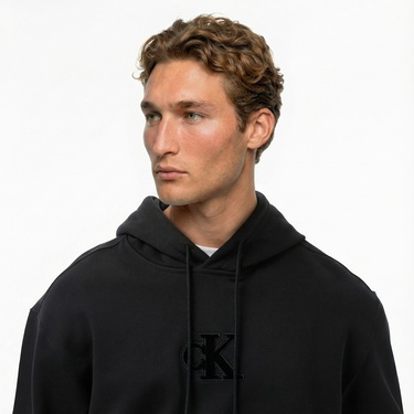  Calvin Klein Fleece Gift Giving Erkek Siyah Sweatshirt