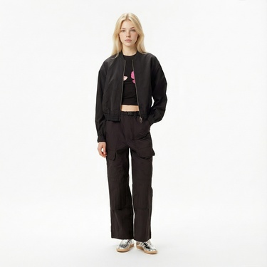  Les Benjamins Bomber 008 Kadın Siyah Ceket