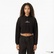 Les Benjamins Crop 007 Kadın Siyah Sweatshirt
