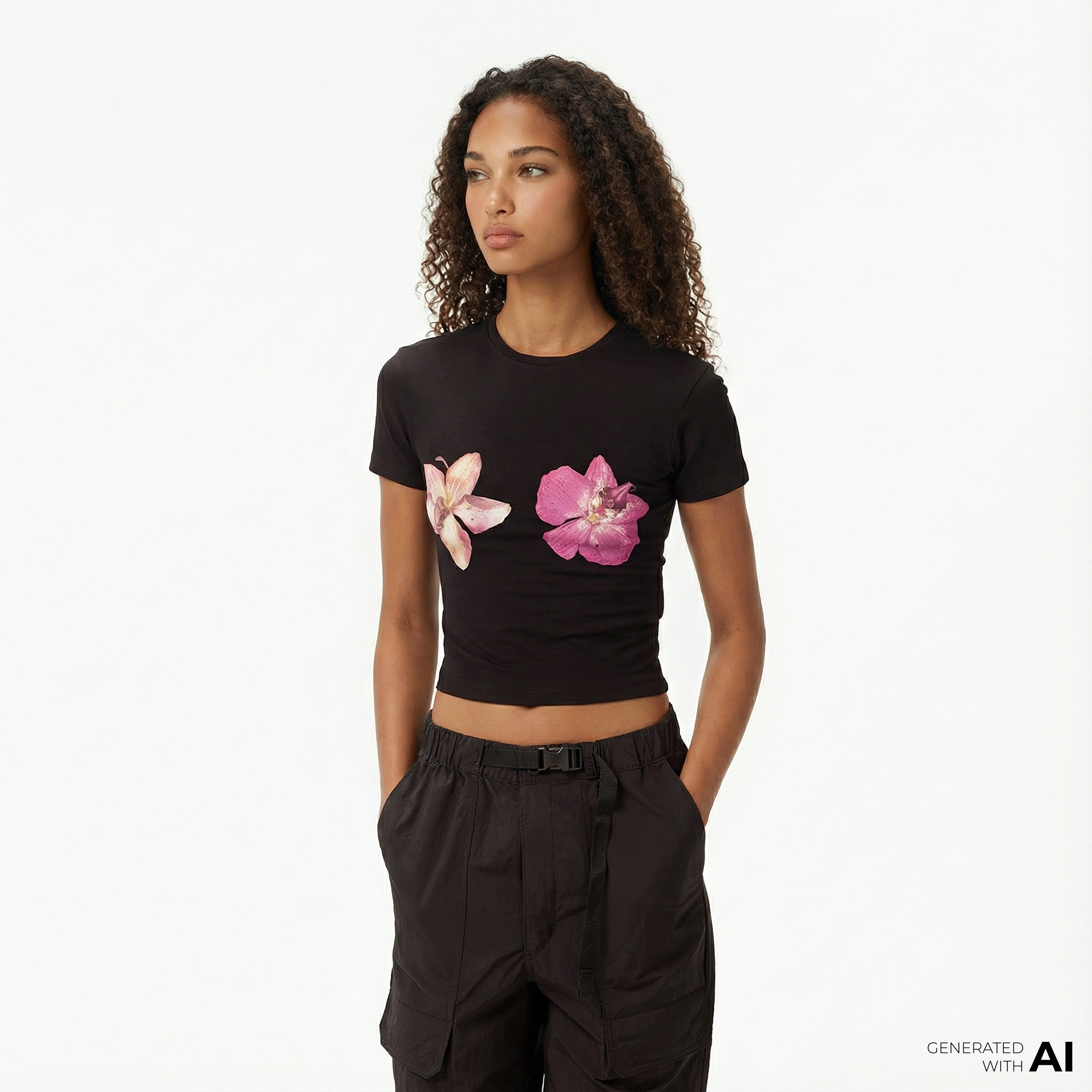  Les Benjamins Fitted 016 Kadın Siyah T-Shirt