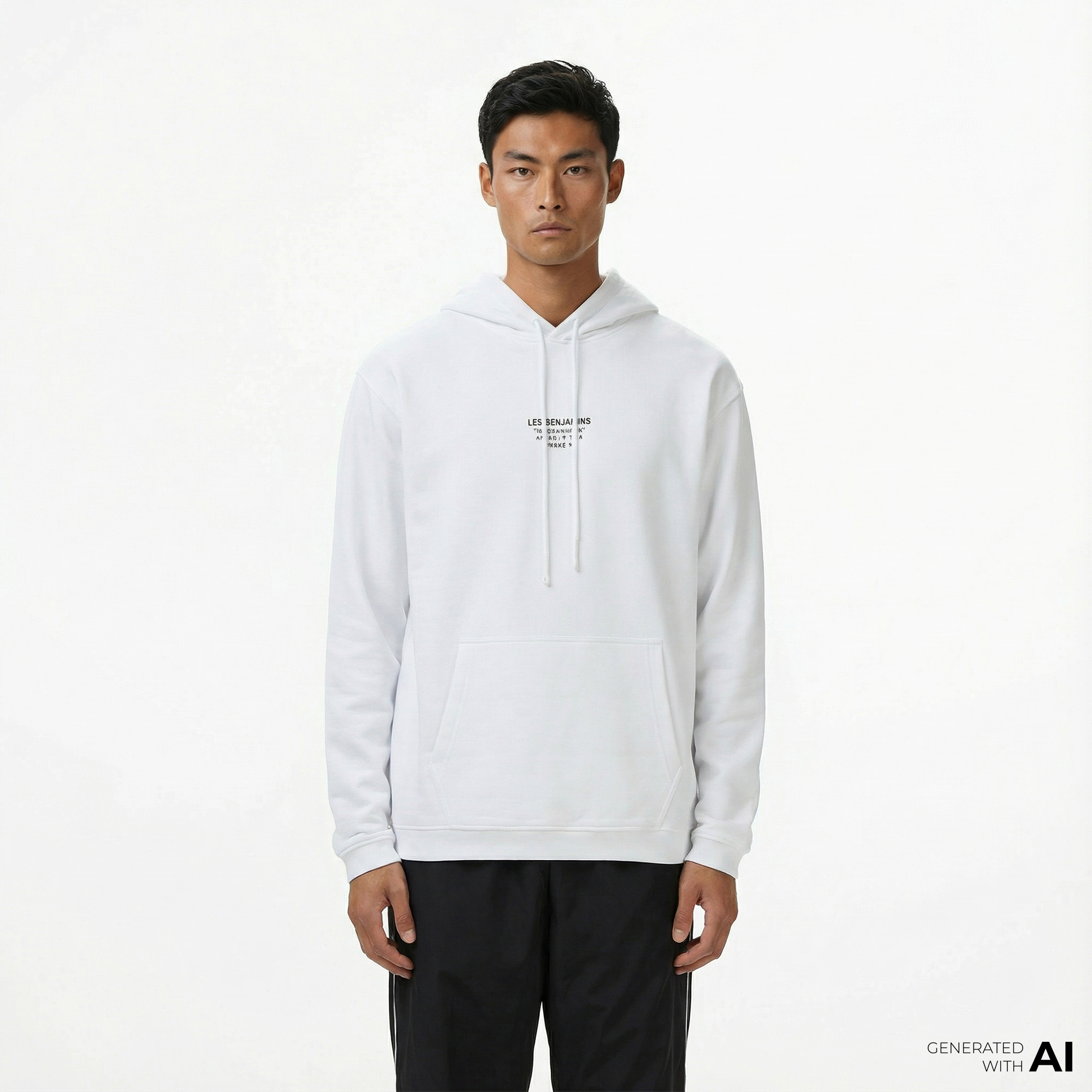  Les Benjamins 004 Erkek Beyaz Sweatshirt