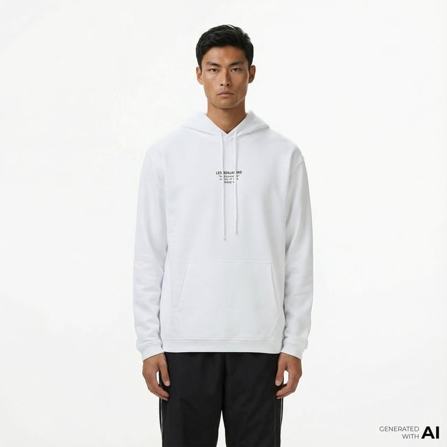  Les Benjamins 004 Erkek Beyaz Sweatshirt