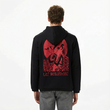  Les Benjamins 018 Erkek Siyah Sweatshirt