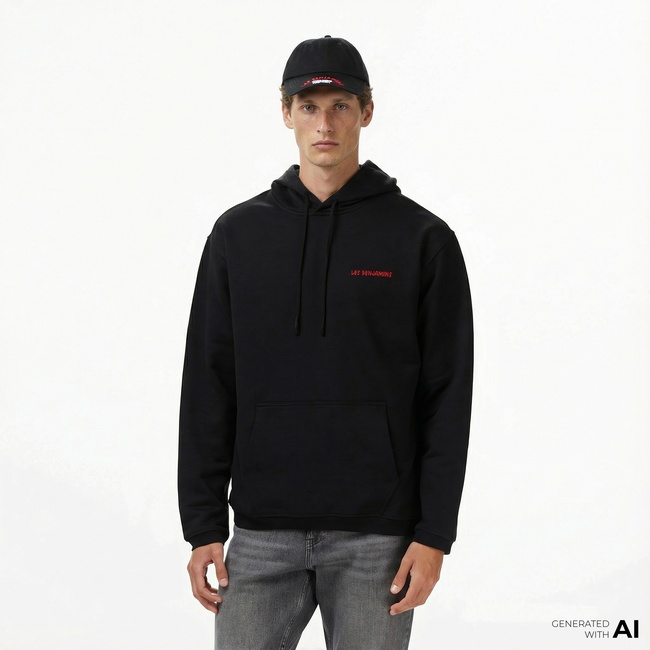  Les Benjamins 019 Erkek Siyah Sweatshirt
