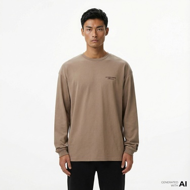  Les Benjamins 002 Erkek Bej T-Shirt