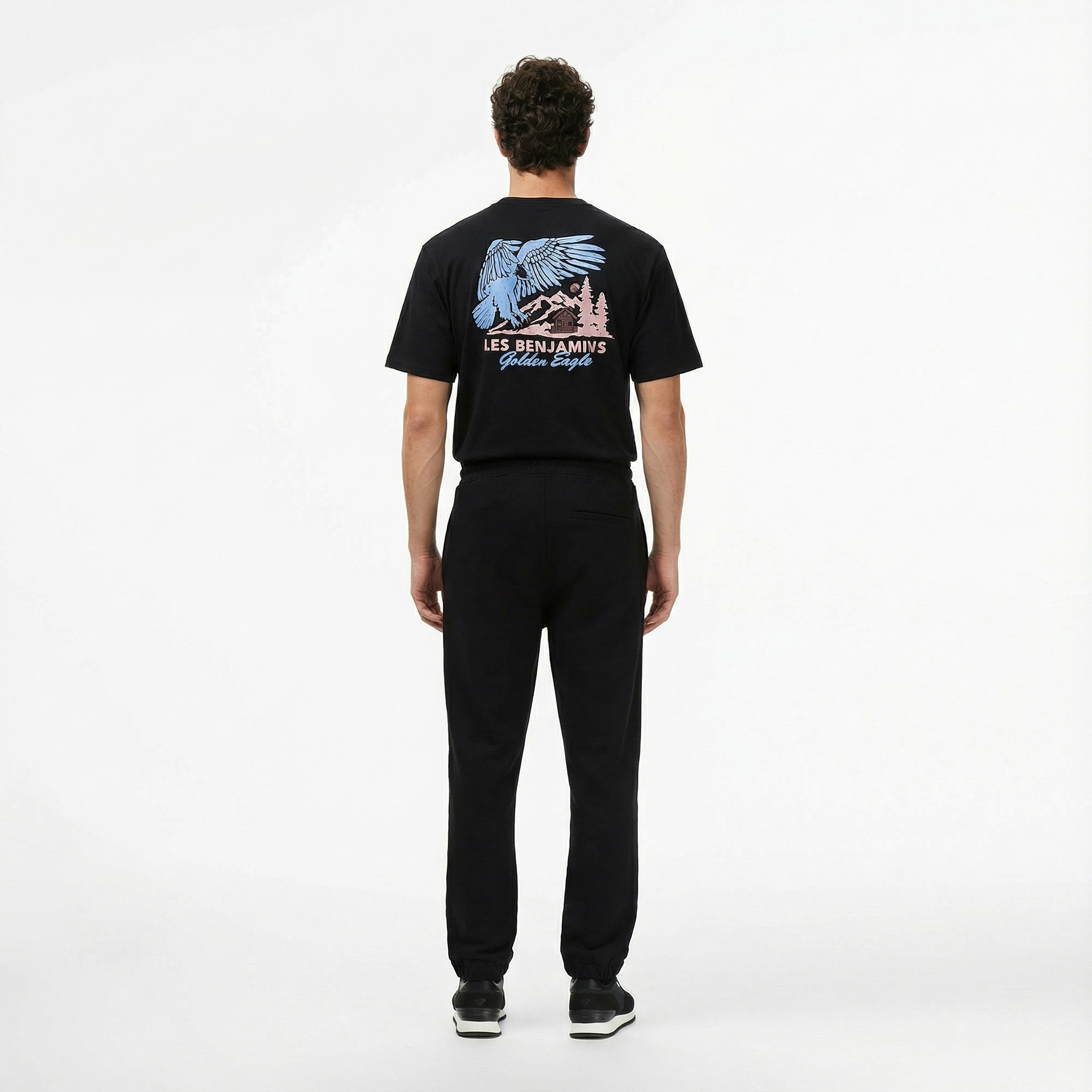 Les Benjamins 014 Erkek Siyah Eşofman Altı