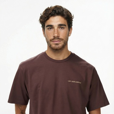  Les Benjamins Relaxed 010 Erkek Kahverengi T-Shirt