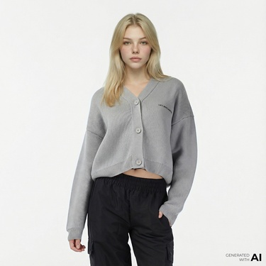  Les Benjamins 308 Kadın Gri Hırka