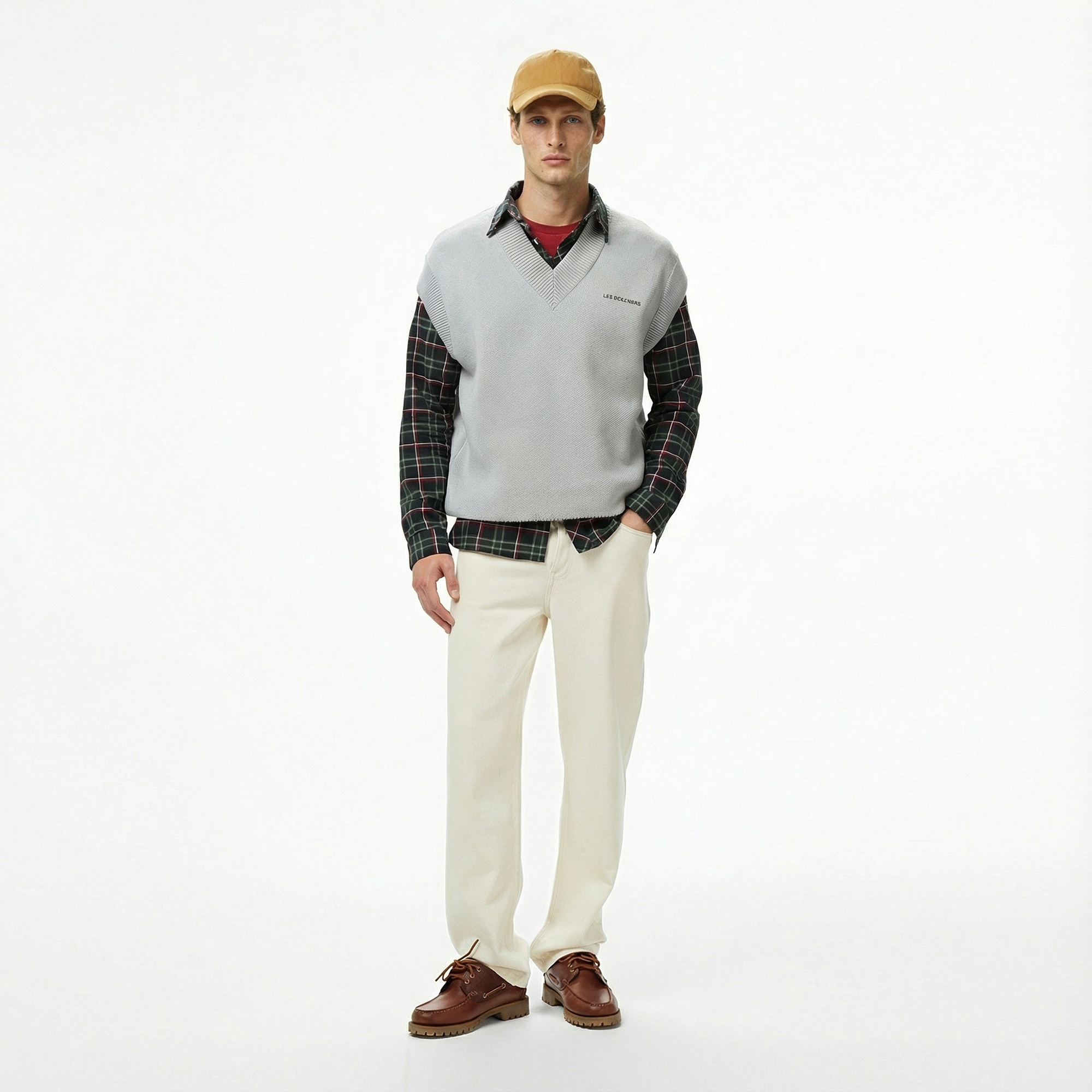 Les Benjamins 308 Erkek Gri Yelek