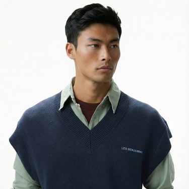  Les Benjamins 309 Erkek Lacivert Yelek