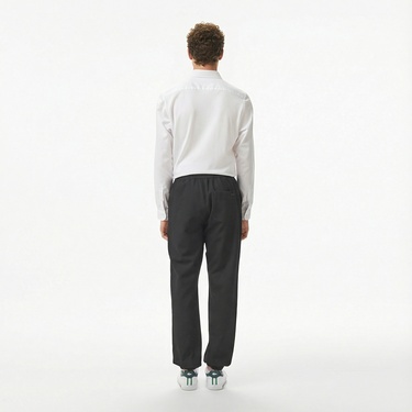  Lacoste Erkek Tapered Fit Siyah Pantolon