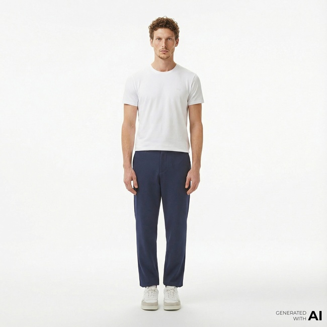  Lacoste Erkek Tapered Fit Lacivert Pantolon