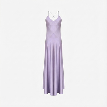  Fabby Lana Kadın Mor Elbise