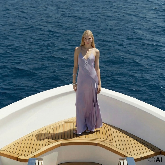  Fabby Lana Kadın Mor Elbise