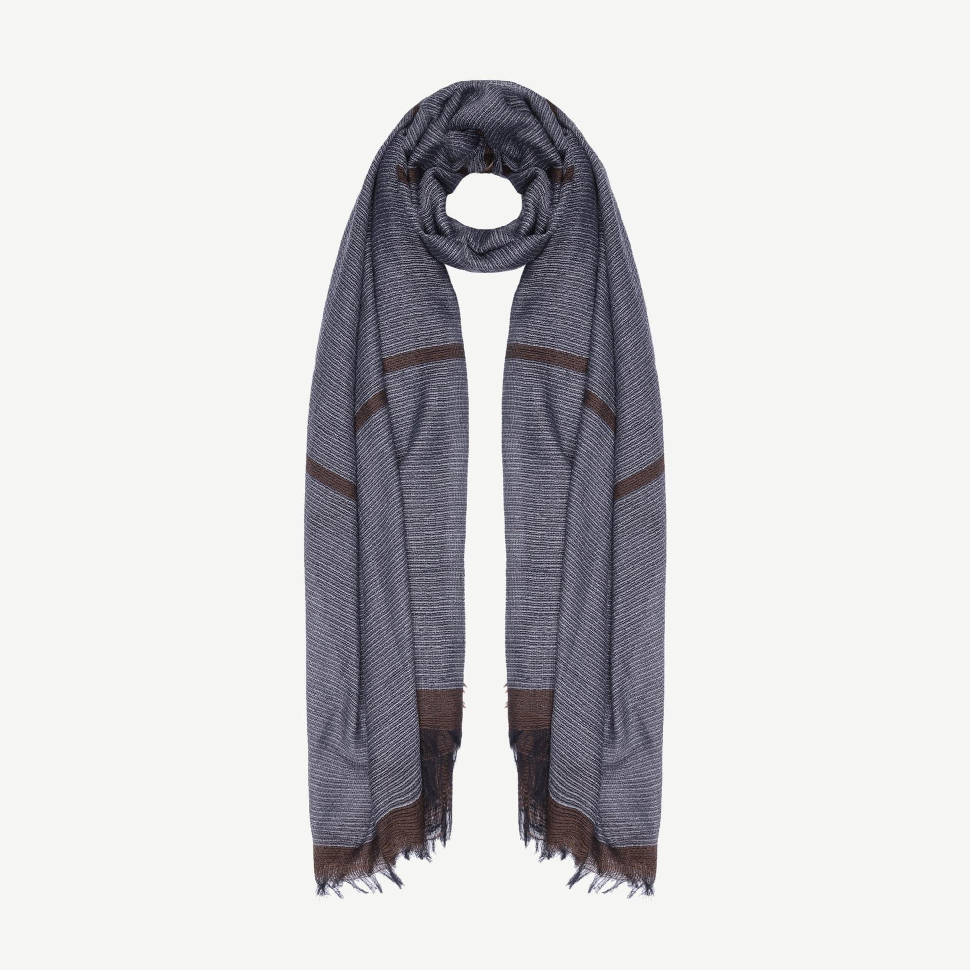 YARGICI Çizgili Maskülen Şal