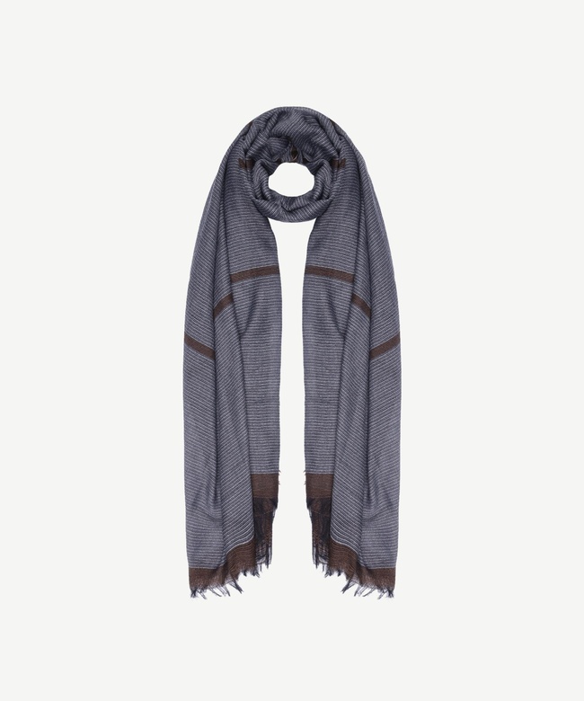  YARGICI Çizgili Maskülen Şal