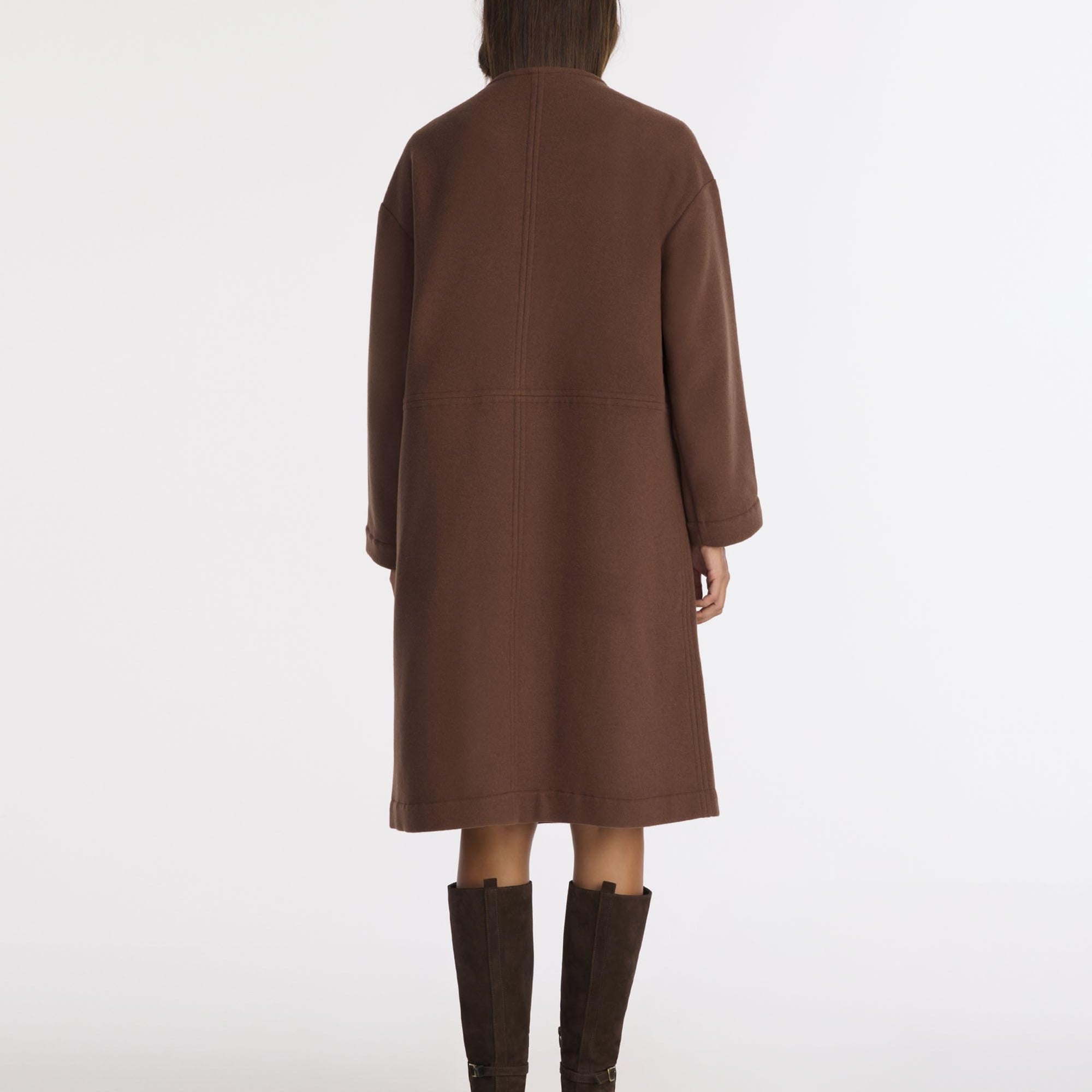 YARGICI Geniş Şal Yaka Uzun Kol Palto