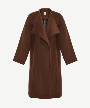  YARGICI Geniş Şal Yaka Uzun Kol Palto