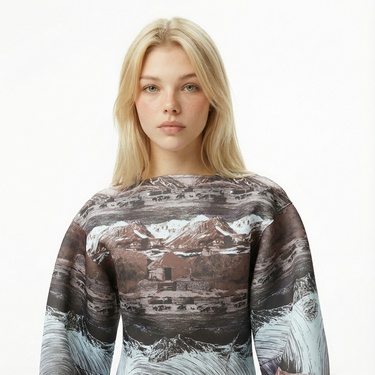  Les Benjamins 005 Kadın Kahverengi Elbise