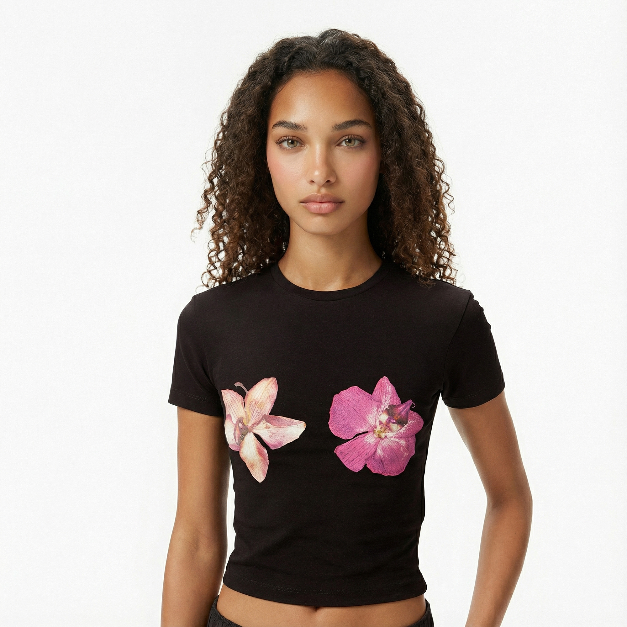  Les Benjamins Fitted 016 Kadın Siyah T-Shirt