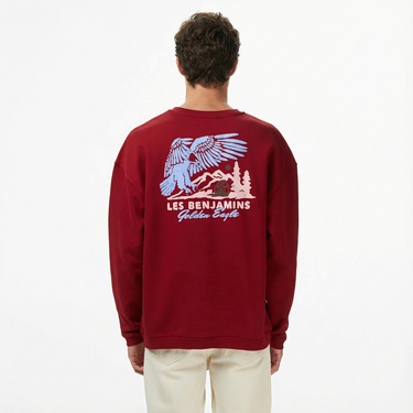 Les Benjamins 007 Erkek Kırmızı Sweatshirt