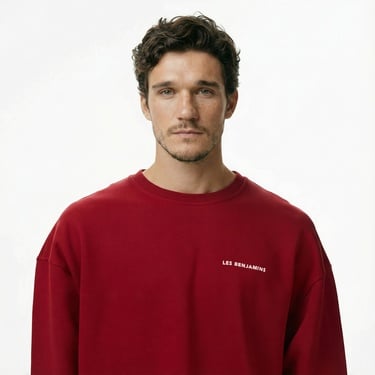  Les Benjamins 007 Erkek Kırmızı Sweatshirt