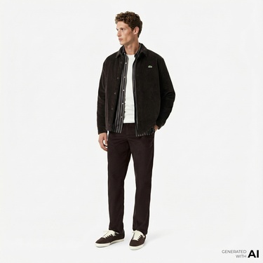  Lacoste Erkek Regular Fit Chino Kahverengi Pantolon
