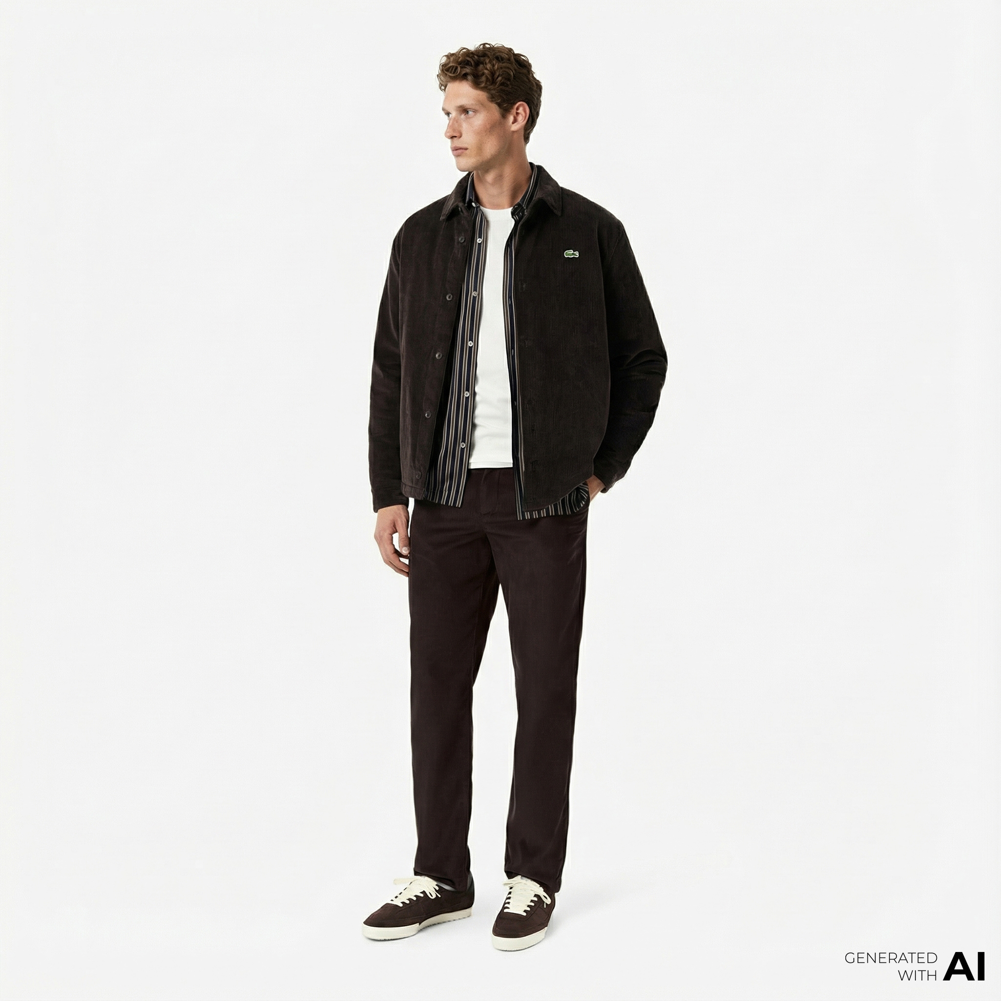  Lacoste Erkek Regular Fit Chino Kahverengi Pantolon