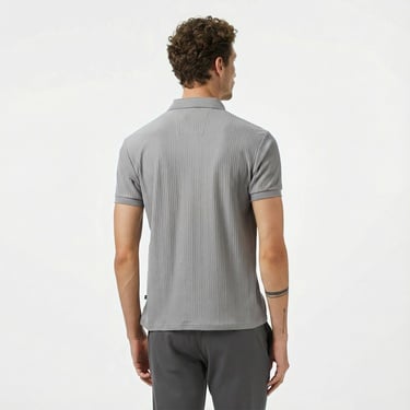  Nautica Erkek Gri Regular Fit Polo Yaka T-Shirt