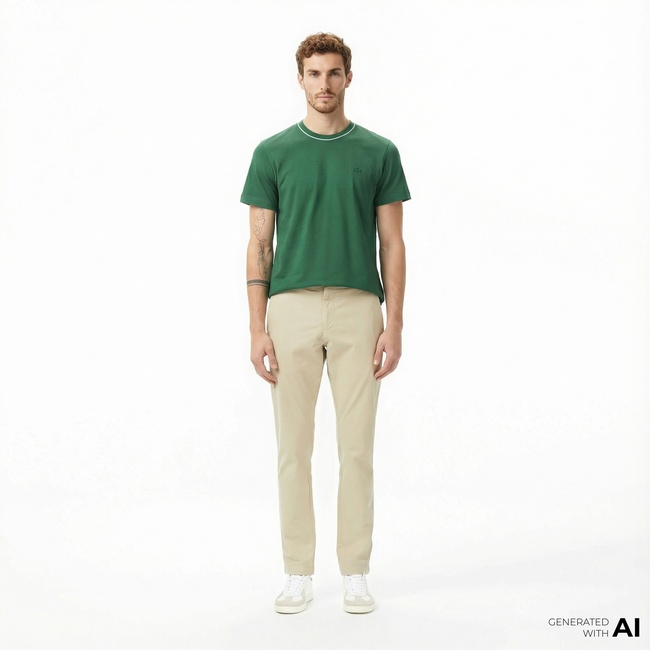  Lacoste Erkek Slim Fit Kahverengi Chino Pantolon