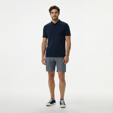  Nautica Erkek Lacivert Classic Fit Polo