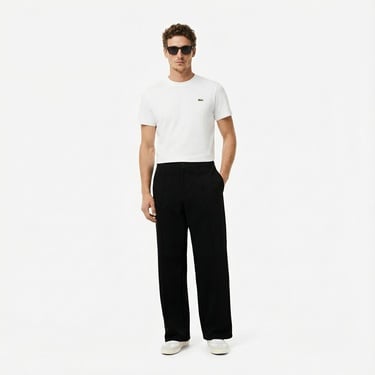  Lacoste x Rolex Paris Unisex Regular Fit Bisiklet Yaka Beyaz T-Shirt