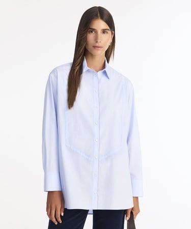  YARGICI Geniş Gömlek Yaka Uzun Kol Gömlek