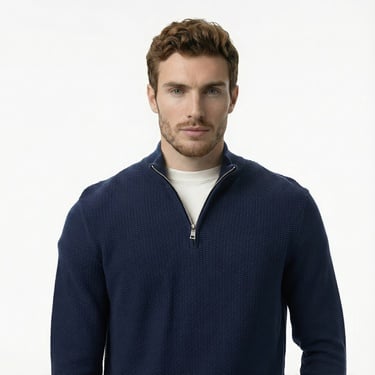  Nautica Erkek Lacivert Classic Fit Kazak