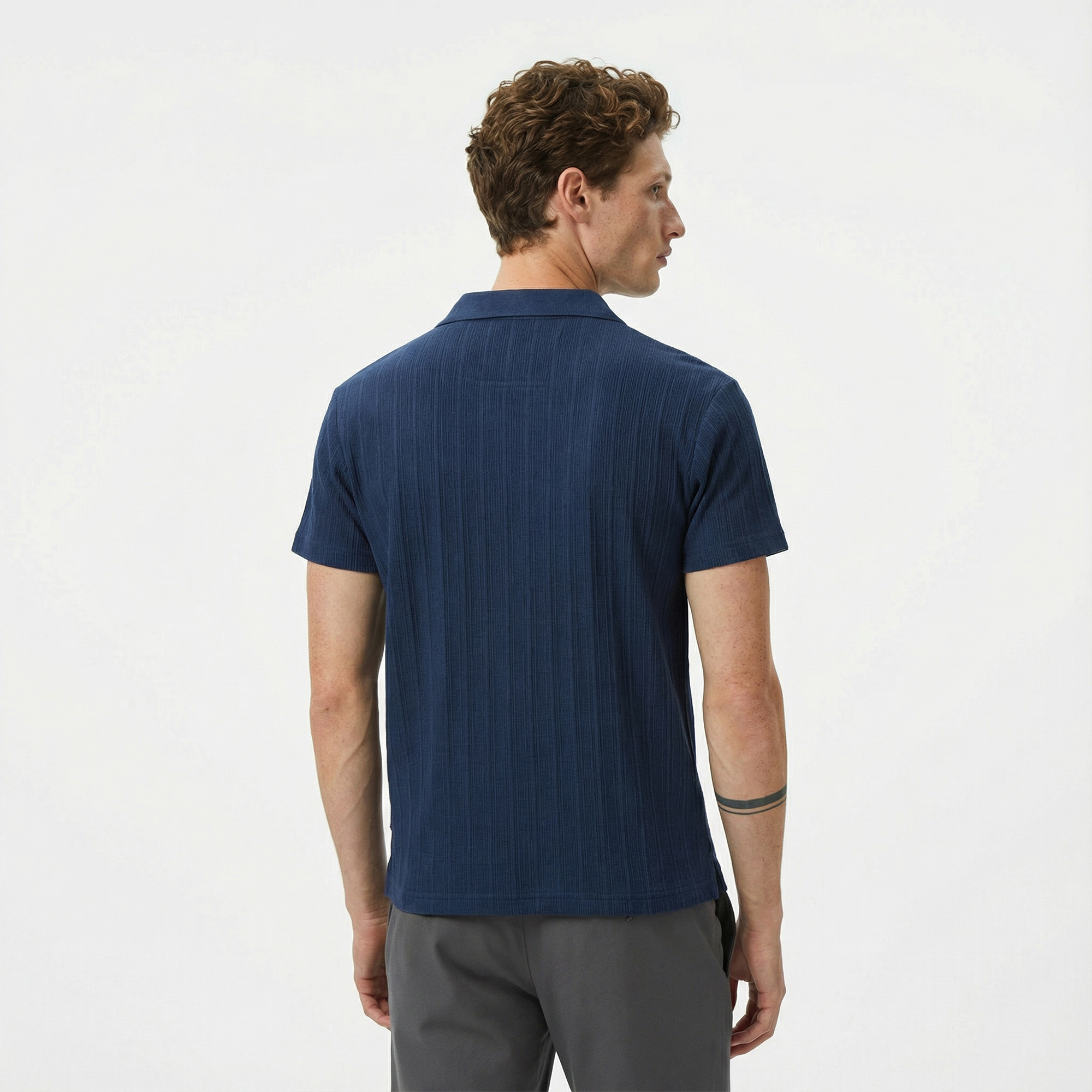  Nautica Erkek Lacivert Classic Fit Polo Yaka T-Shirt