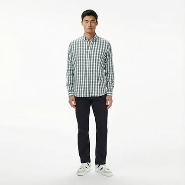  Nautica Erkek Yeşil Kareli Classic Fit Gömlek