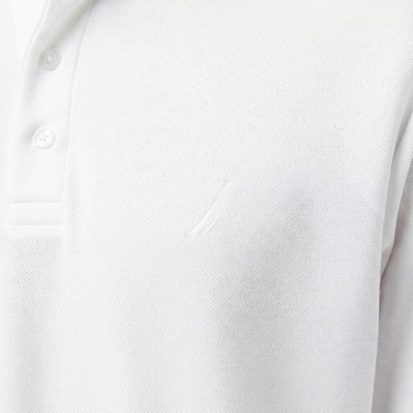  Nautica Erkek Beyaz Classic Fit Uzun Kollu Polo Yaka T-Shirt