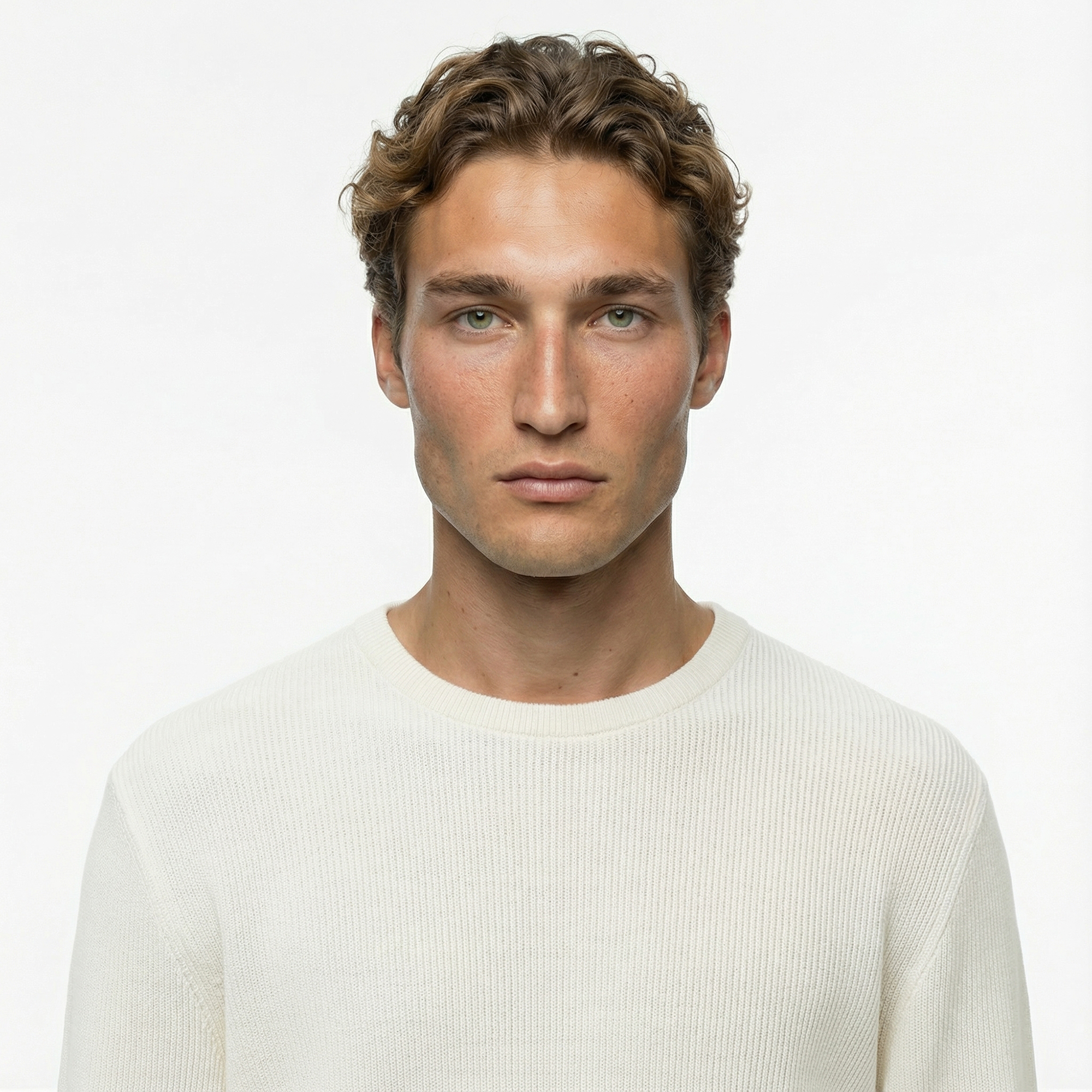  Nautica Erkek Krem Rengi Classic Fit Kazak