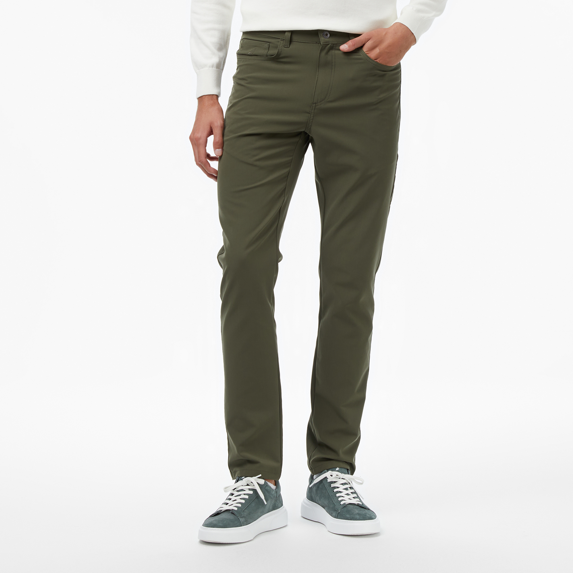  Nautica Erkek Yeşil Slim Fit Pantolon