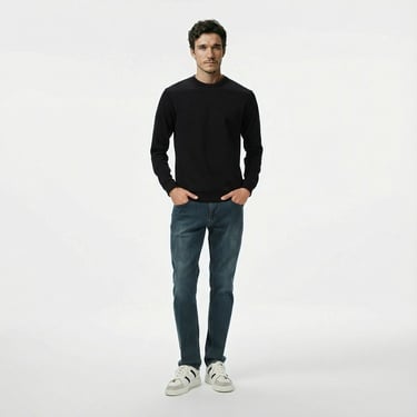  Nautica Erkek Siyah Classic Fit Sweatshirt