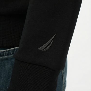  Nautica Erkek Siyah Classic Fit Sweatshirt
