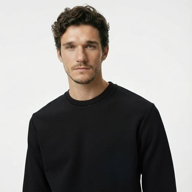  Nautica Erkek Siyah Classic Fit Sweatshirt